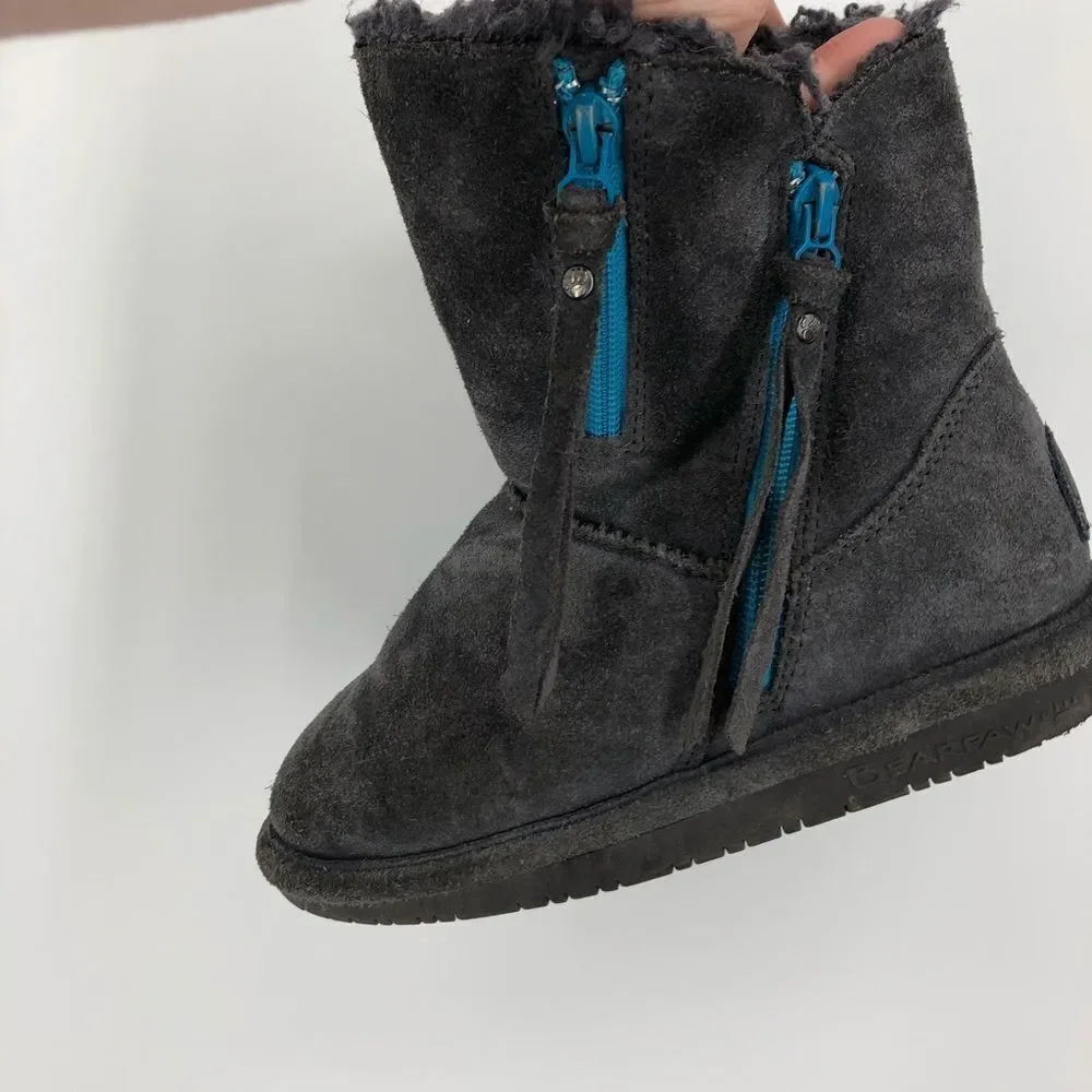 BearPaw gray suede